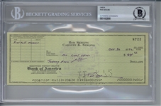 Rod Serling Signed 1972 Personal Bank Check (Beckett/BAS Encapsulated)