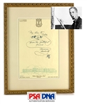 Norman Rockwell ULTRA-RARE Hand Drawn & Signed Sketch on Personal Letterhead (PSA/DNA)