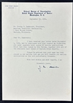 John Edgar Hoover Signed Letter on FBI Letterhead (Third Party Guaranteed)