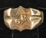 Babe Ruth Personally Owned & Worn Monogrammed Pinky Ring (Ex. Joe Franklin Collection)