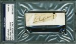 Lou Gehrig Choice Signed Album Page Segment - PSA/DNA Graded MINT 9!
