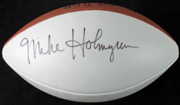 Lot of 2 Mike Holmgren & Rickey Watters Signed NFL Footballs (PSA/DNA)