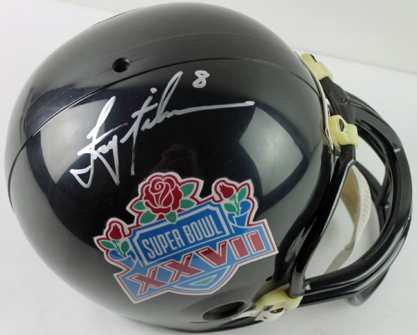 Superbowl MVP: Troy Aikman Signed Super Bowl XXVII Full-Sized Helmet (JSA)
