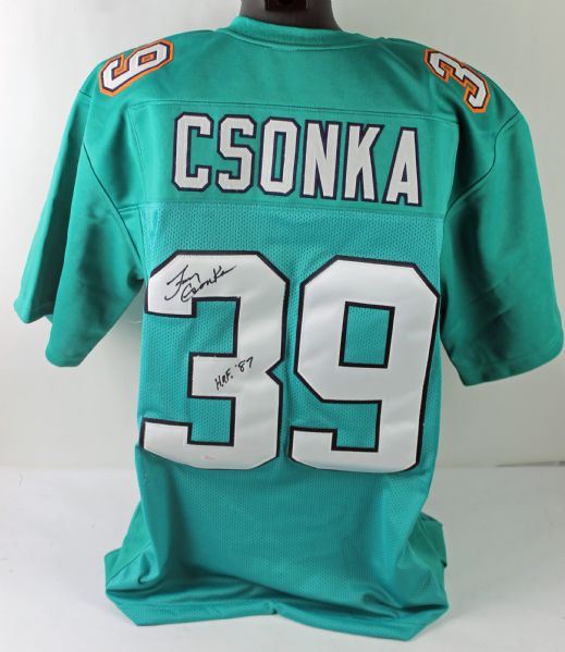 Larry Csonka Signed Miami Dolphins Jersey (JSA)