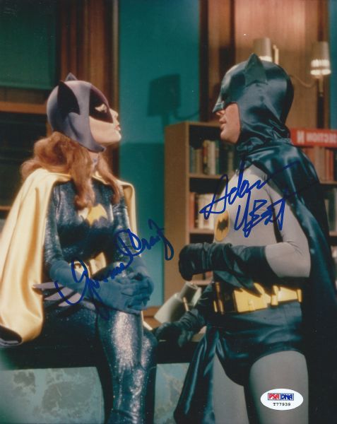 Batman: Adam West & Yvonne Craig Signed 8" x 10" Photo (PSA/DNA)