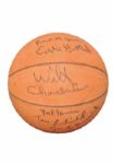 Wilt Chamberlains 100 Point Season: Extremely Scarce Team Signed 1961/62 Philadelphia Warriors Basketball (PSA/DNA Guaranteed)