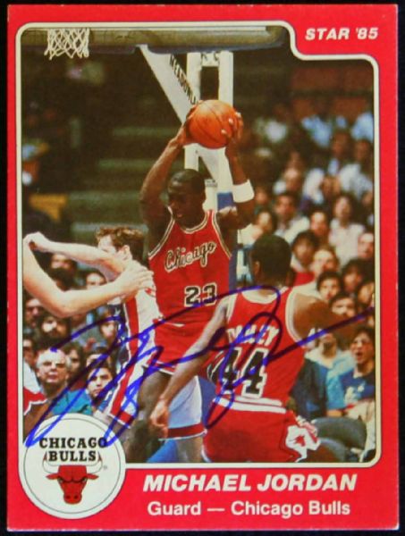 Michael Jordan Ultra Rare Signed 1985 Star Rookie Card #101 (UDA)