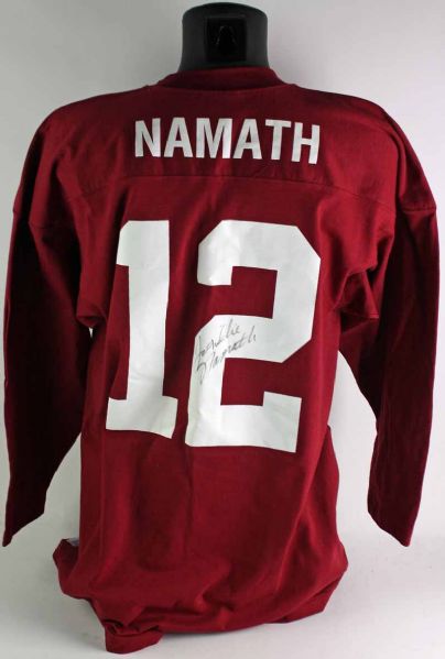 Joe Namath Signed Alabama Jersey w/ Rare "Joe Willie Namath" Signature! (PSA/DNA)