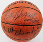 Wilt Chamberlain & Bill Russell Dual Signed NBA Leather Game Model Basketball (PSA/DNA)
