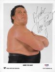 Andre The Giant Ultra Rare Signed WWF 8" x 10" Promotional Photo - PSA/DNA Graded MINT 9
