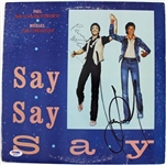 Paul McCartney & Michael Jackson Dual Signed Album: "Say, Say, Say" (PSA/DNA)
