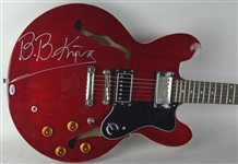 B.B. King Signed Gibson Epiphone Hollow Body Guitar with Desirable On-Body Autograph (PSA/DNA)