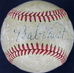 Babe Ruth Single-Signed OAL Harridge Baseball (JSA)