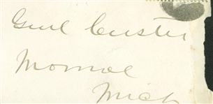 General George Custer Signed & Addressed Mailing Envelope (PSA/JSA Guaranteed)