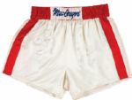 1980s Muhammad Ali Personally Worn & Signed Training Trunks from Angelo Dundee Collection (JSA COA & PSA/DNA Pre-Certified)