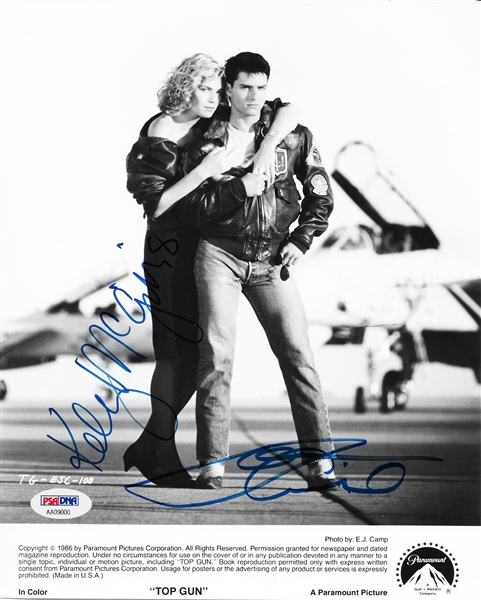 Top Gun: Tom Cruise & Kelly McGillis Signed Paramount Pictures Promotional Photo (PSA/DNA)