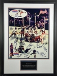 Miracle On Ice 1980 US Mens Hockey Team Signed 16" x 20" Color Photo w/ 22 Sigs Including Herb Brooks! (PSA/JSA Guaranteed)