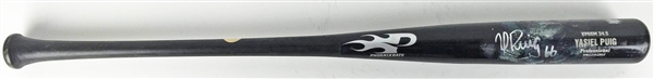 2014 Yasiel Puig Game Used & Signed Phoenix YP66M Personal Model Bat (JSA)