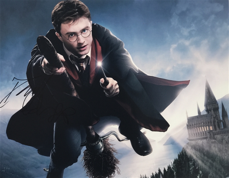 Daniel Radcliffe Signed 11" x 14" Color Photo as "Harry Potter" (TPA Guaranteed)