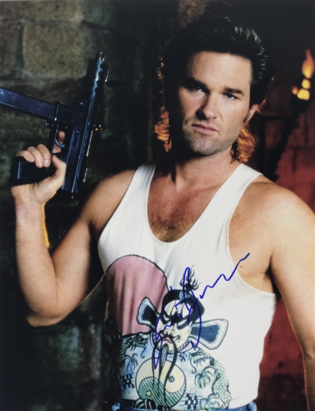 Kurt Russell Signed 11" x 14" Color Photo from "Big Trouble in Little China" (TPA Guaranteed)