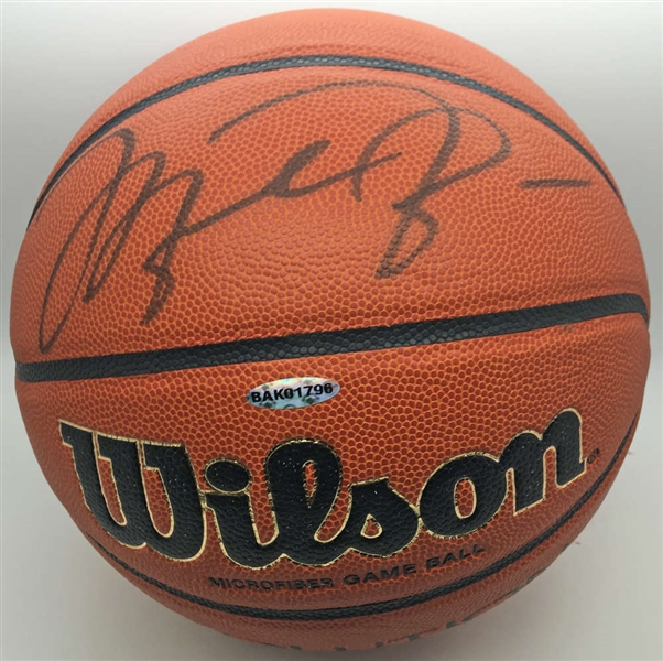 Michael Jordan Near-Mint Signed Wilson Basketball (Upper Deck)
