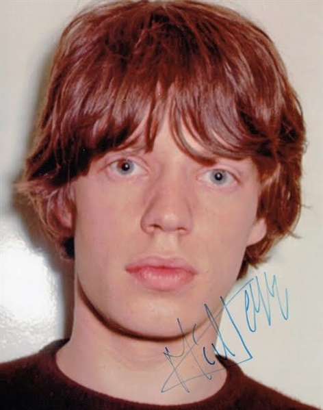 The Rolling Stones: Mick Jagger Signed 8" x 10" Color Photograph (TPA Guaranteed)