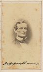 Jefferson Davis Rare Near-Mint Signed Carte-De-Visite Portrait Photograph (TPA Guaranteed)