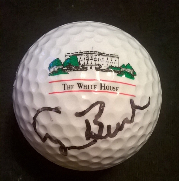 George H.W. Bush Signed Presidential Golf Ball (TPA Guaranteed)