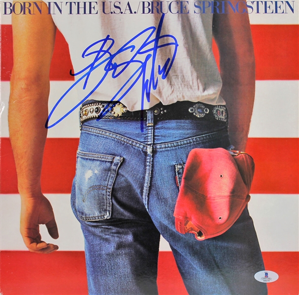 Bruce Springsteen Beautifully Signed "Born In The USA" Album (Beckett/BAS Graded GEM MINT 10)