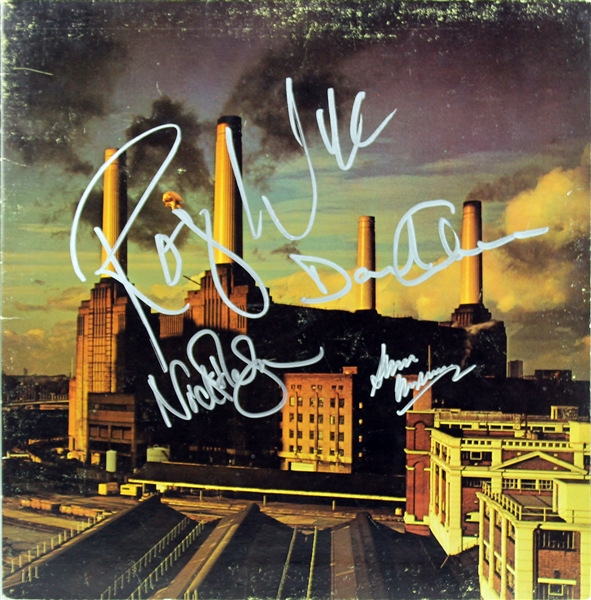 Pink Floyd: Group Signed "Animals" Album w/ Waters, Gilmour, Mason & Album Cover Artist Storm Thorgerson (BAS/Beckett)