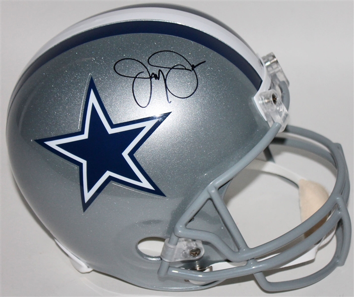 Jerry Jones Signed Full Sized Cowboys Helmet (BAS/Beckett)