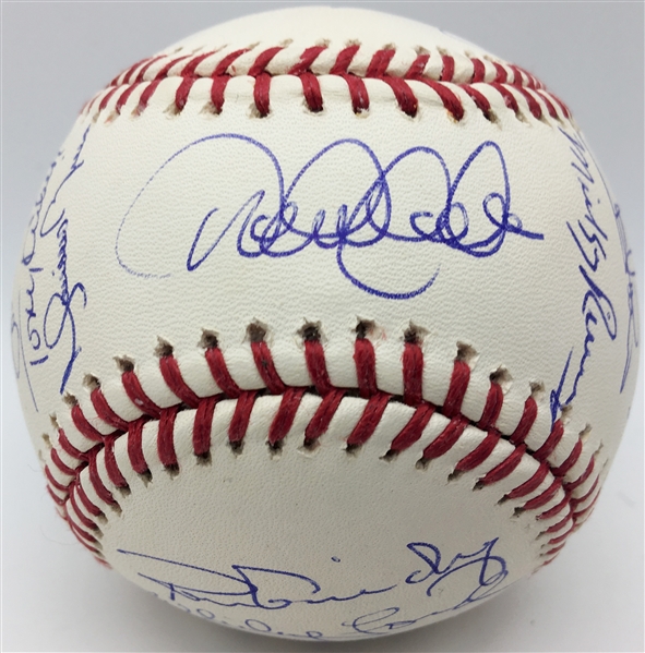 NY Yankees Greats Multi-Signed Limited Edition Baseball w/ Jeter, Berra, Rizzuto & Others! (Steiner)