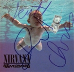 Nirvana Ultra Rare Group Signed "Nevermind" CD Booklet (Beckett/BAS)