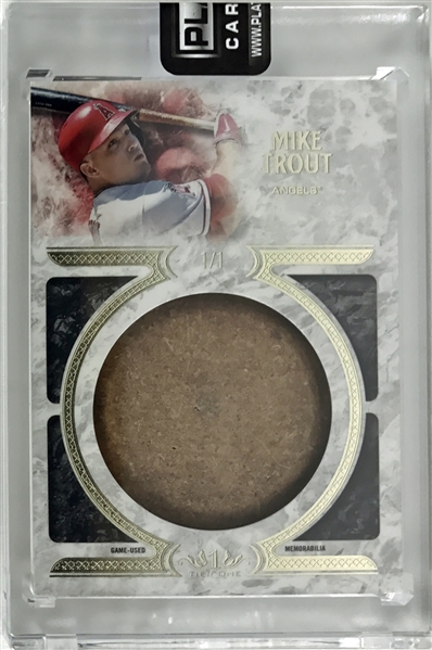 2016 Topps Tier One Mike Trout Full Game Used Bat Knob Numbered 1 of 1!!!