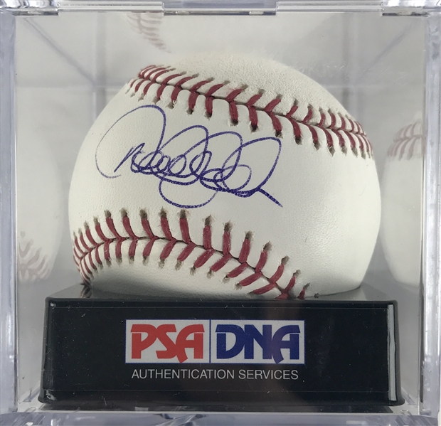 Derek Jeter Superb Single-Signed OML Baseball - PSA/DNA Graded MINT+ 9.5!