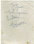 The Beatles: Exceptional 6" x 8" Group Signed Photo (PSA/DNA Graded MINT 9!)