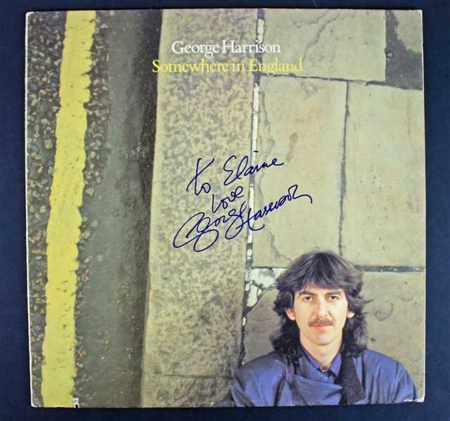 The Beatles: George Harrison Signed "Somewhere in England" Album (PSA/DNA)