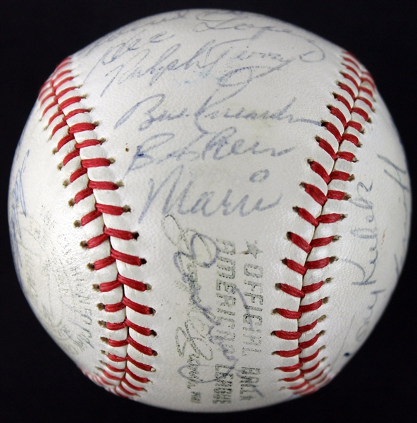 1961 Yankees Team-Signed OAL Baseball w/ 27 Sigs incl. Roger Maris (PSA/DNA)
