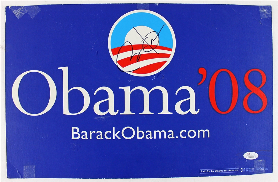 President Barack Obama Signed 2008 Campaign Poster (JSA)