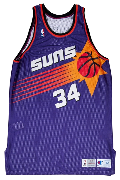Charles Barkley Game Used 1993-1994 Phoenix Suns Jersey (Miedema & Grey Flannel)