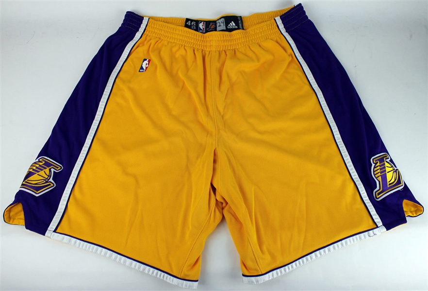 2000s Kobe Bryant Game Worn Lakers Basketball Shorts w/ Provenance
