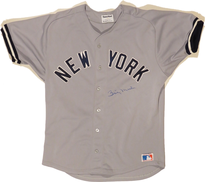 Billy Martin Rare Signed Sand Knit New York Yankees Jersey (JSA)