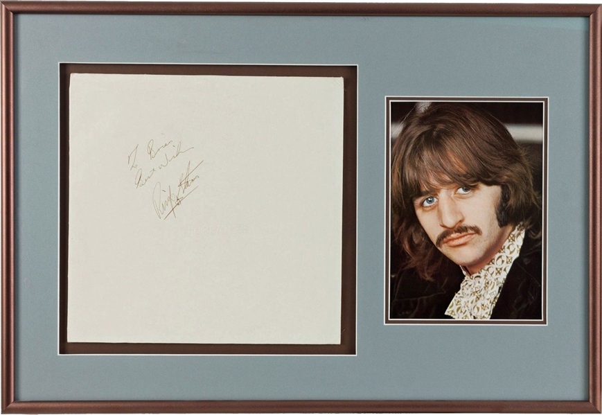 The Beatles: Ringo Starr Rare Vintage Signed "The White Album" (PSA/DNA)
