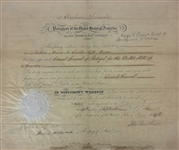 President Abraham Lincoln Signed Civil War Dated General of Portugal Appointment! (Beckett)