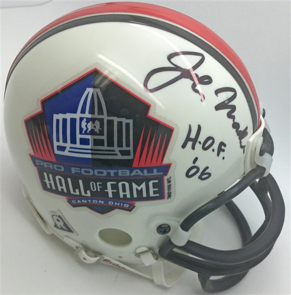 John Madden Rare Signed Hall of Fame Mini Helmet w/ "HOF 06" (PSA/DNA)