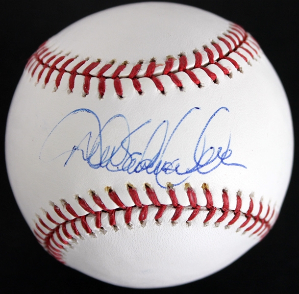 Derek Jeter Signed OML Baseball w/ RARE Full Name Signature! (Steiner & MLB)