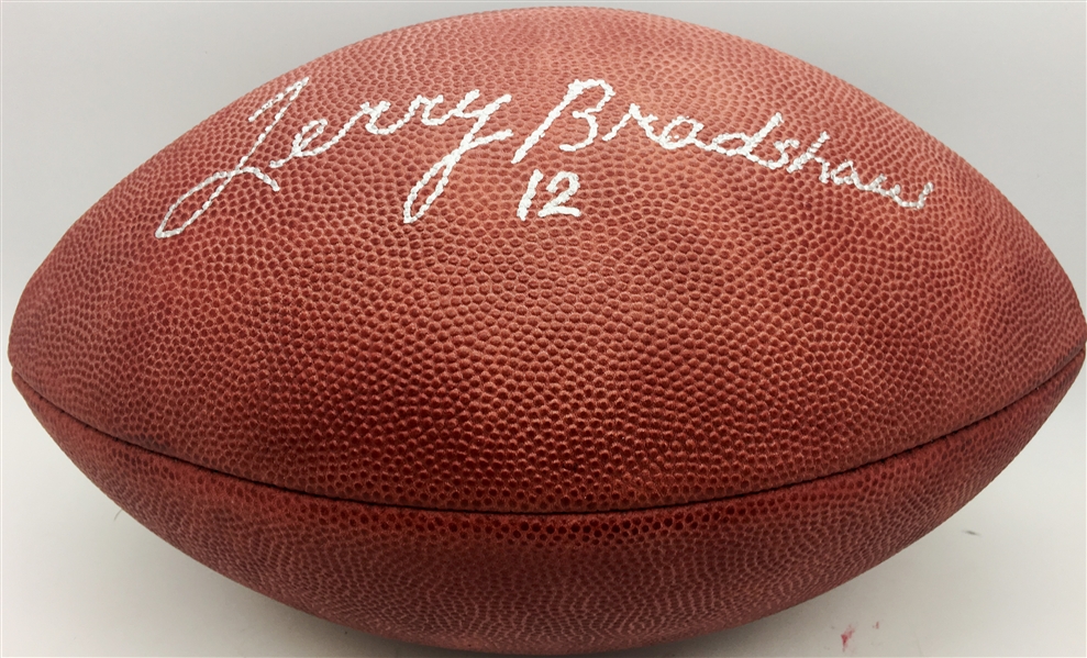 Terry Bradshaw Signed NFL Leather Football (JSA)