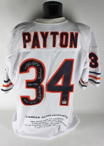 Walter Payton Signed & Inscribed Limited Edition Bears Jersey (Steiner Sports & WPA)