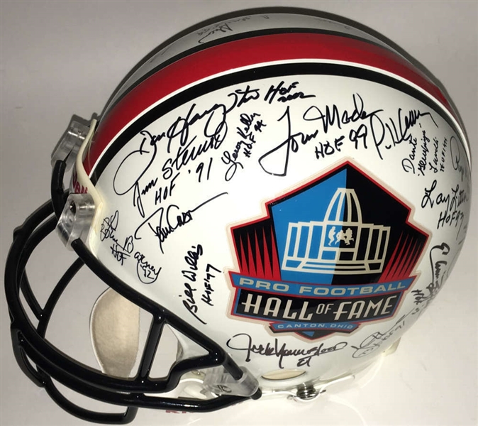 NFL Legends Multi-Signed PROLINE Hall of Fame Helmet w/ Ditka, Sayers, Maynard & Others (JSA)