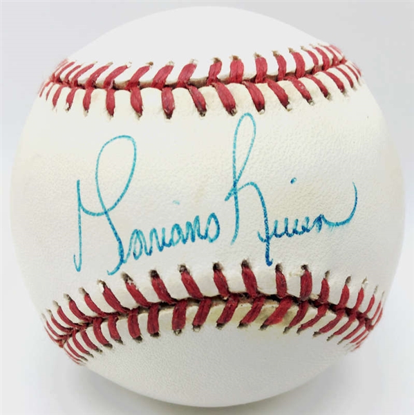 Mariano Rivera Exceptional Rookie-Era Signed OAL Budig Baseball (PSA/DNA)